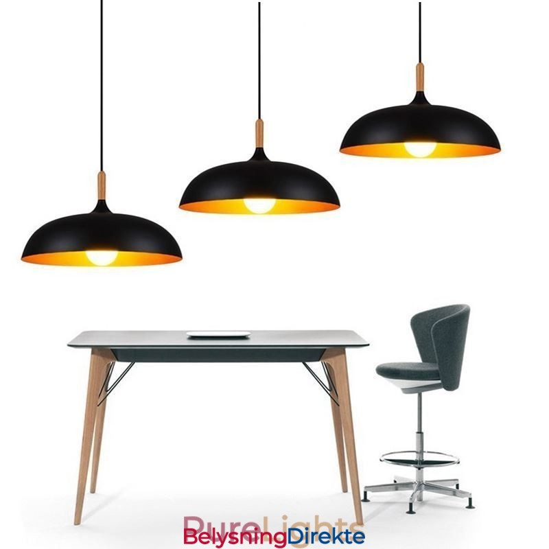 Moderne Pendellampe Minimalistisk Dekorativ Lampe Svart/Hvit