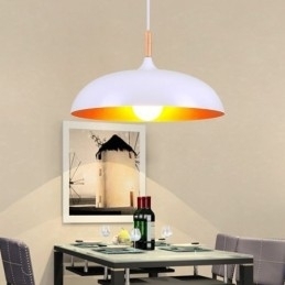 Moderne Pendellampe Minimalistisk Dekorativ Lampe Svart/Hvit