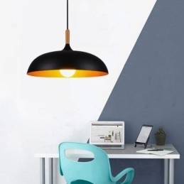Moderne Pendellampe Minimalistisk Dekorativ Lampe Svart/Hvit
