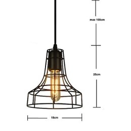 Europeisk Stil Vintage Lysekrone For Svart Anhengslampe