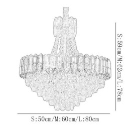 Krystall Pendellampe Konisk Hengende Lysarmatur