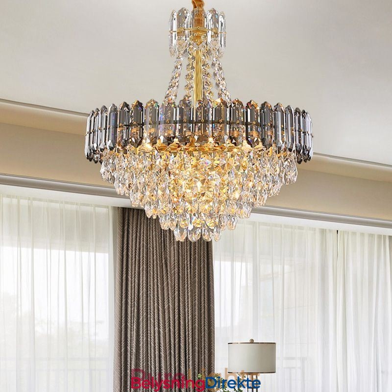 Krystall Pendellampe Konisk Hengende Lysarmatur