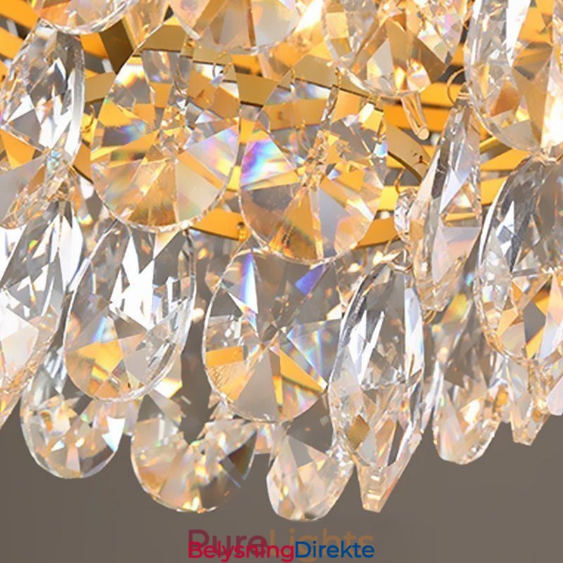 Krystall Pendellampe Konisk Hengende Lysarmatur