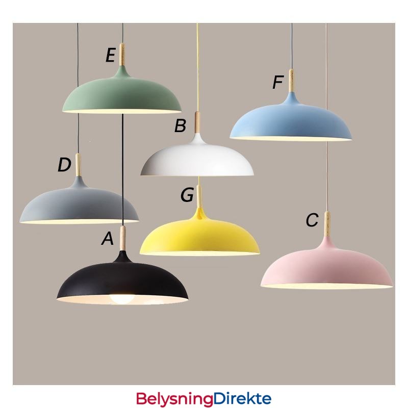 Moderne Pendellampe Fargerik Macaron Pendellampe