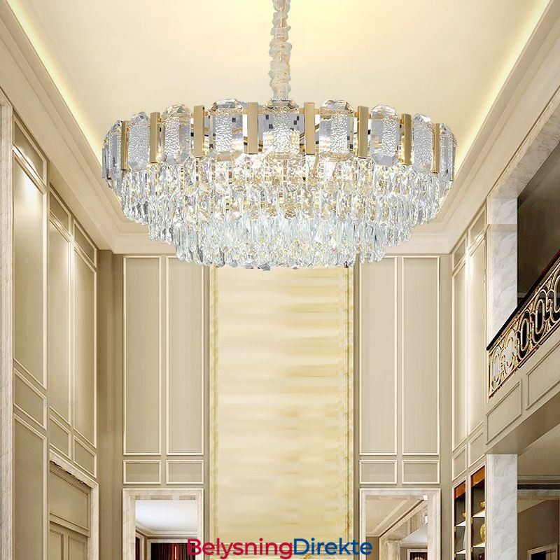 Krystall Pendellampe Rund Taklampe