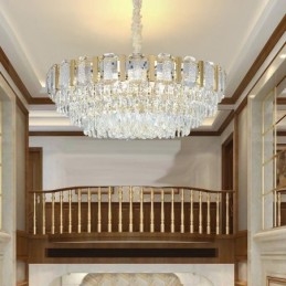 Krystall Pendellampe Rund Taklampe