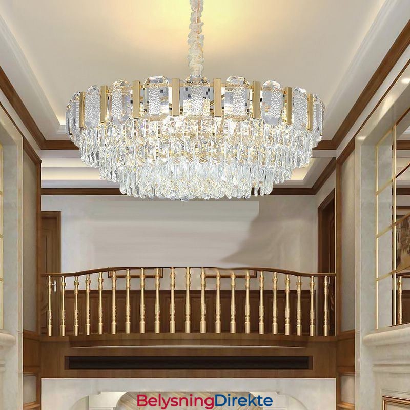 Krystall Pendellampe Rund Taklampe