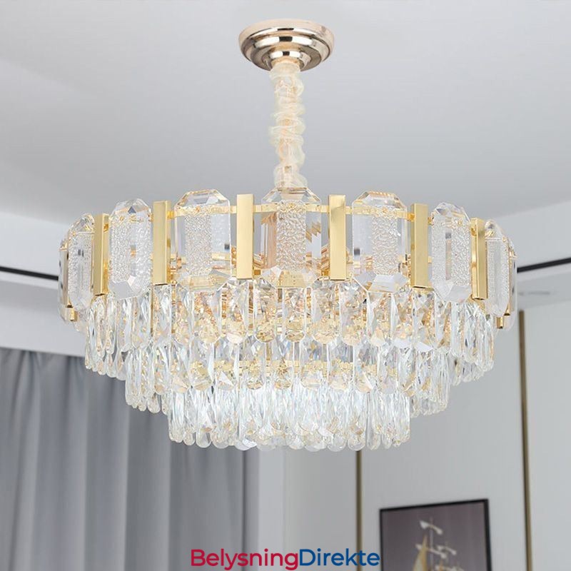 Krystall Pendellampe Rund Taklampe