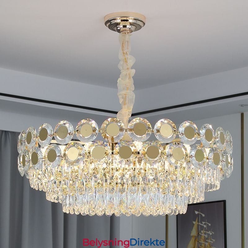 Moderne Krystall Pendellampe I Takbelysning
