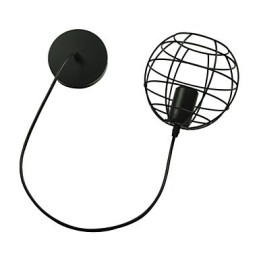 Globeformet Europeisk Stil Vintage Lysekrone For Svart Anhengslampe