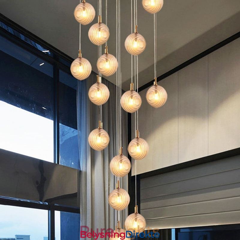 Glass Pendellampe Kreativ Dekorativ Glasskule Loft