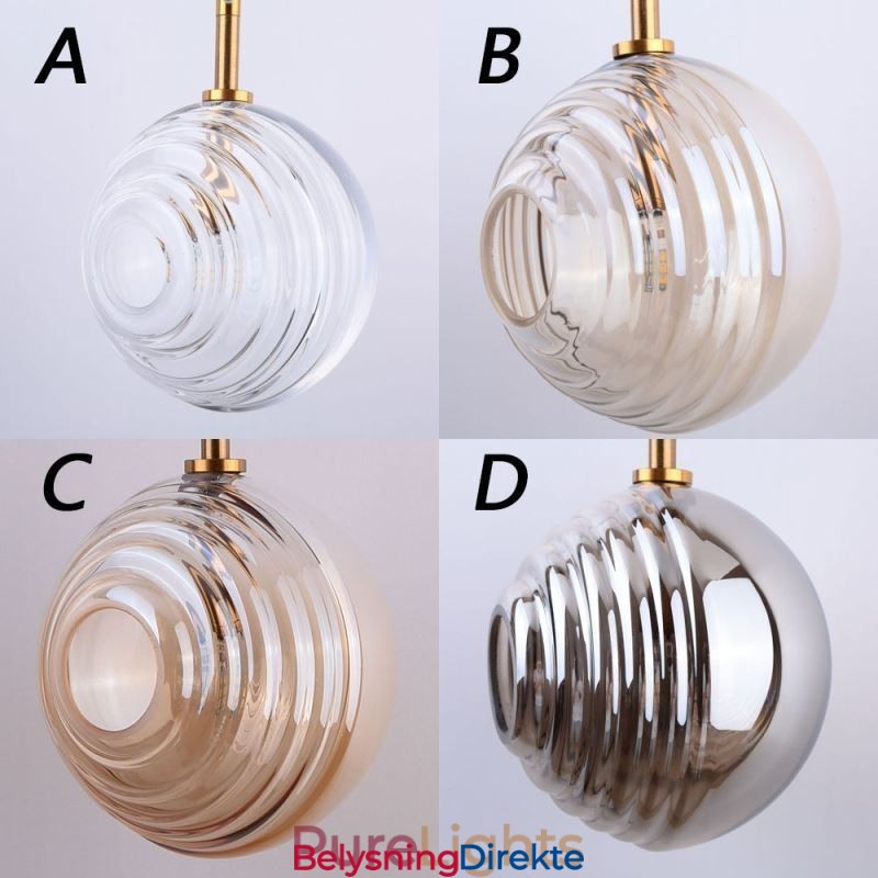Glass Pendellampe Kreativ Dekorativ Glasskule Loft