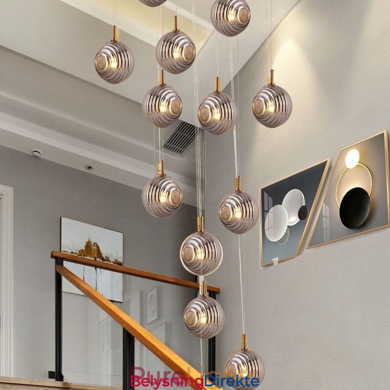 Glass Pendellampe Kreativ Dekorativ Glasskule Loft