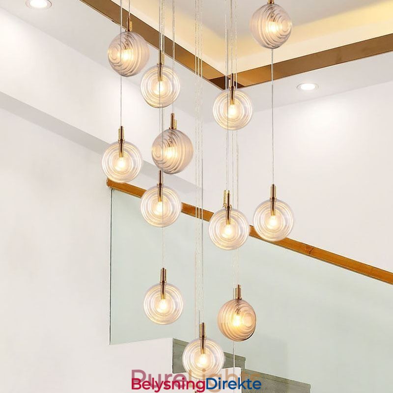 Glass Pendellampe Kreativ Dekorativ Glasskule Loft