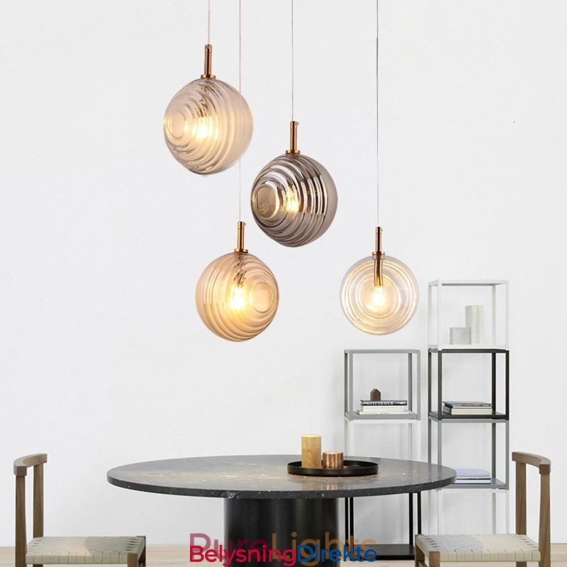 Glass Pendellampe Kreativ Dekorativ Glasskule Loft
