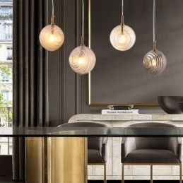 Glass Pendellampe Kreativ Dekorativ Glasskule Loft