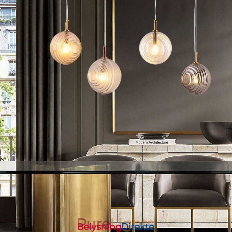 Glass Pendellampe Kreativ Dekorativ Glasskule Loft