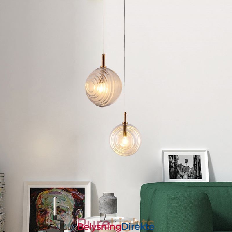 Glass Pendellampe Kreativ Dekorativ Glasskule Loft