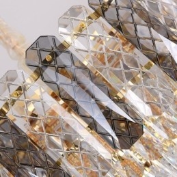 Europeisk Pendellampe Krystallrund Taklampe