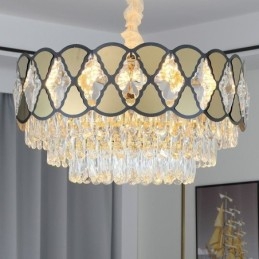Krystall Pendellampe Moderne Blonde Taklamper
