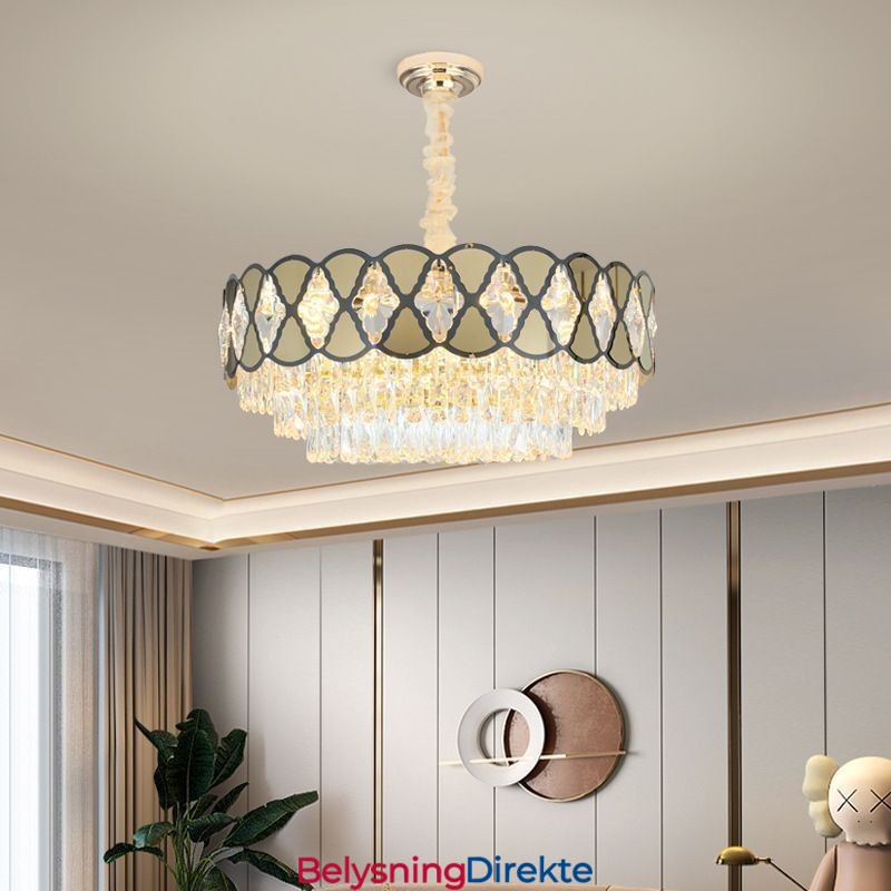 Krystall Pendellampe Moderne Blonde Taklamper