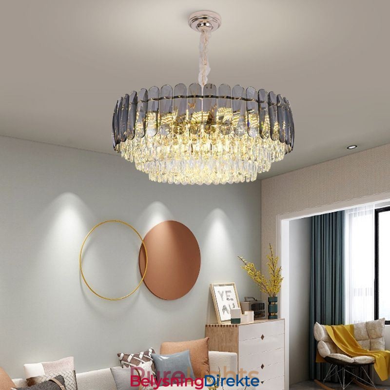 Krystall Pendellampe I Taket