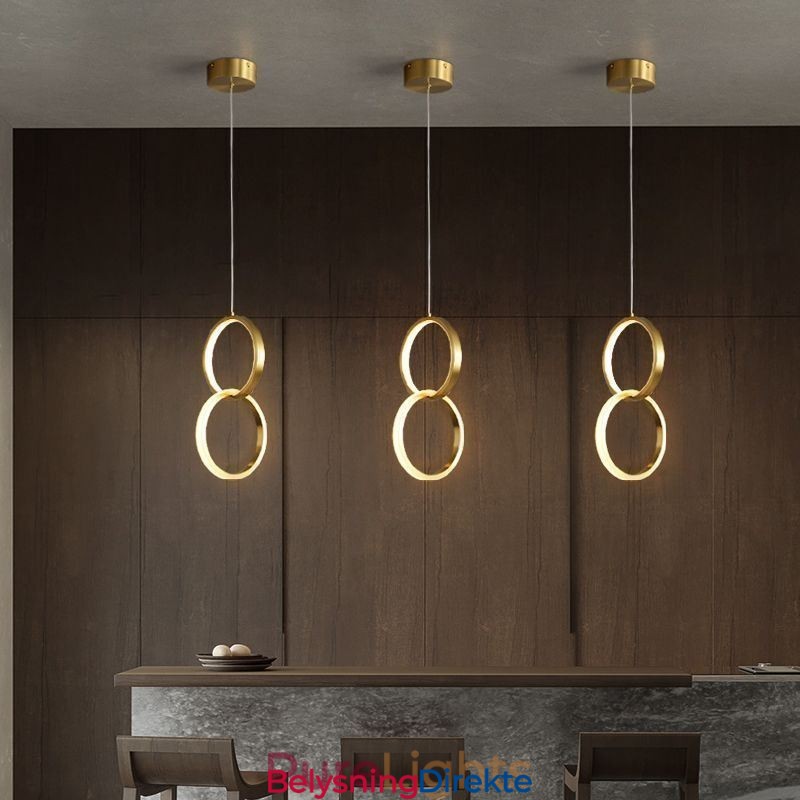 Pendellampe Messingringer Dekorativ Lampe