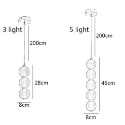 Pendellampe Akryl Perle Dekorativ Belysning