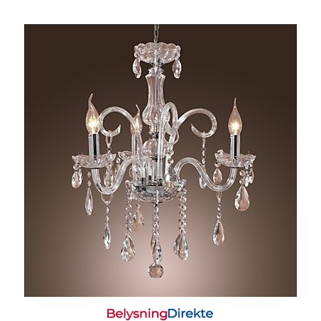 Rustikk Hyttekrystall Andre Krystalllysekrone