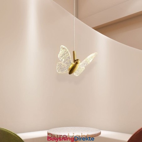 Pendellampe I Akryl, Sommerfugllampe I Taket