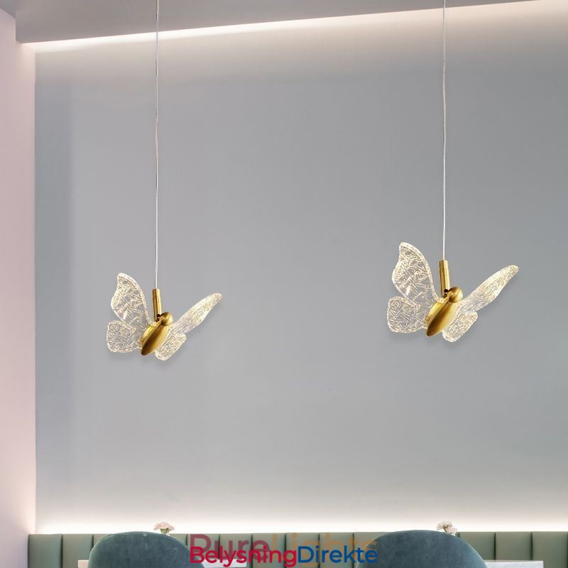 Pendellampe I Akryl, Sommerfugllampe I Taket
