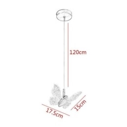 Pendellampe I Akryl, Sommerfugllampe I Taket