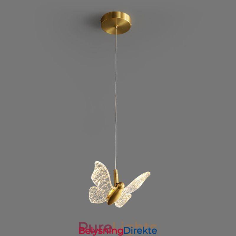 Pendellampe I Akryl, Sommerfugllampe I Taket