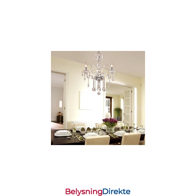 Rustikk Hyttekrystall Andre Krystalllysekrone