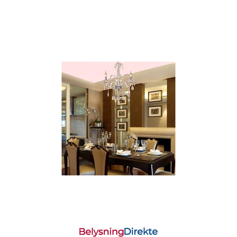 Rustikk Hyttekrystall Andre Krystalllysekrone