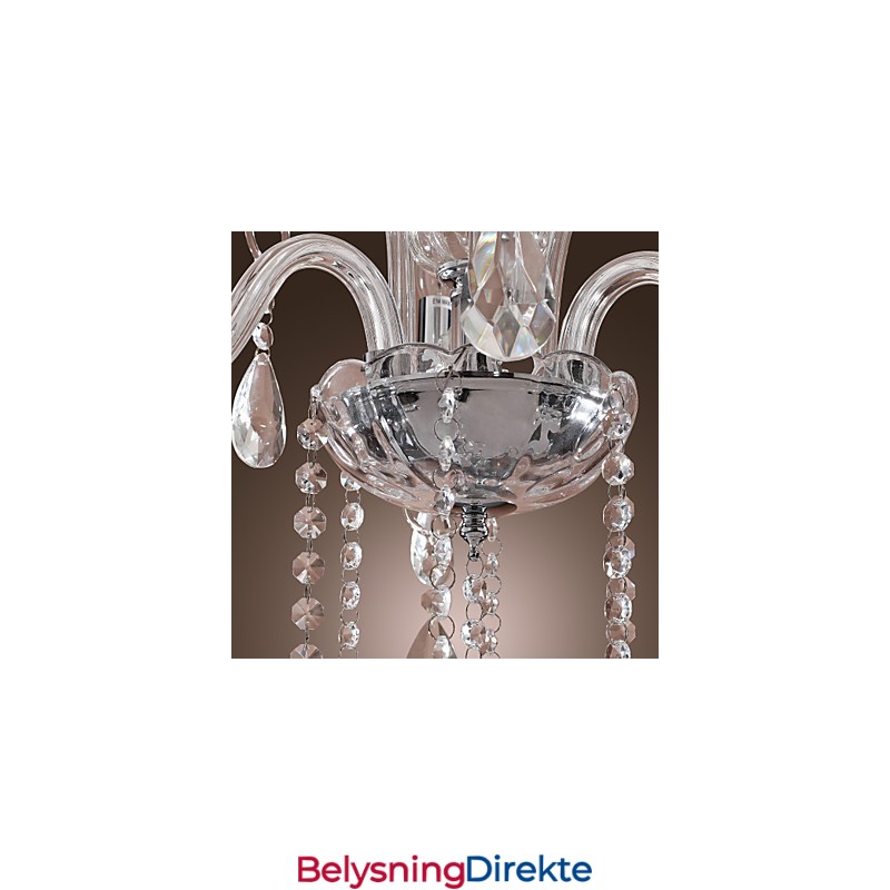 Rustikk Hyttekrystall Andre Krystalllysekrone