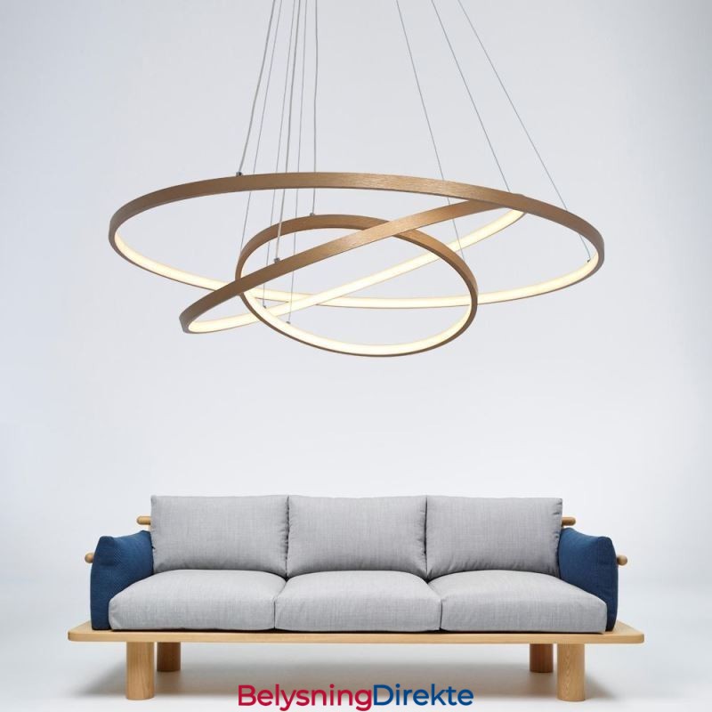 Pendellampe Moderne Lysekronebelysning Taklampe Med 3 Ringer