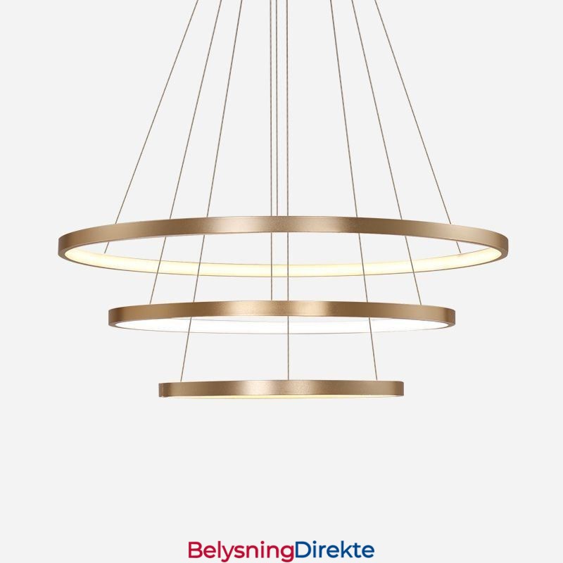 Pendellampe Moderne Lysekronebelysning Taklampe Med 3 Ringer