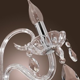 Rustikk Hyttekrystall Andre Krystalllysekrone