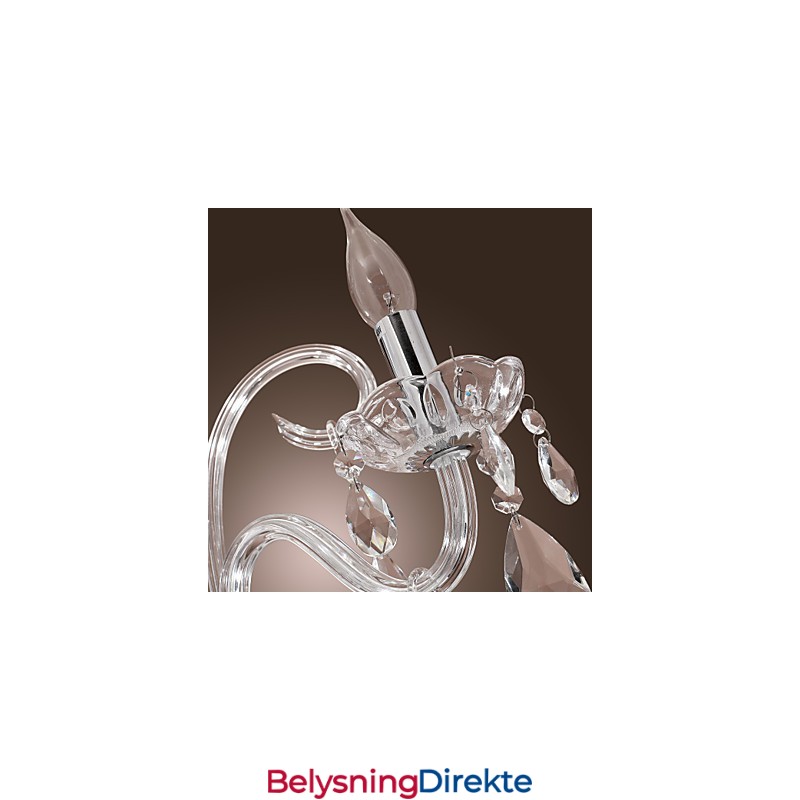 Rustikk Hyttekrystall Andre Krystalllysekrone