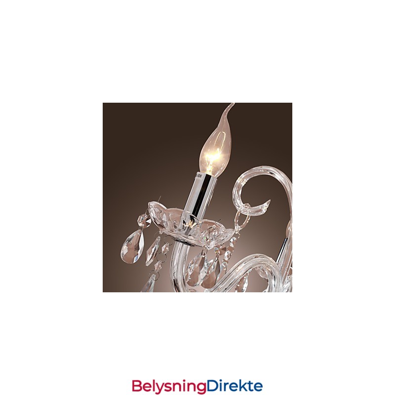 Rustikk Hyttekrystall Andre Krystalllysekrone