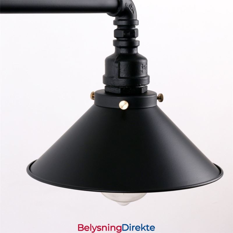 3-Lys Retro Industriell Vintage Vannrør Anhengslampe Lysekrone Landlig Rustikk Stil