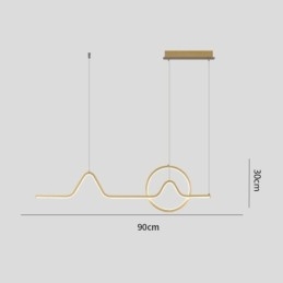 Minimalistisk Pendellampe, Dekorativ Lampe, 52W