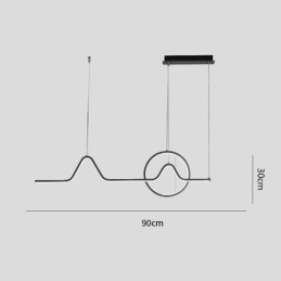 Minimalistisk Pendellampe, Dekorativ Lampe, 52W