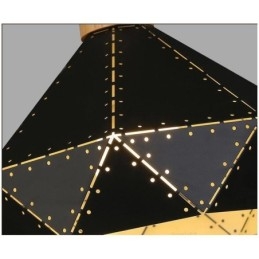 Industriell Retro Vintage Hengelampe Hul Lampeskjerm