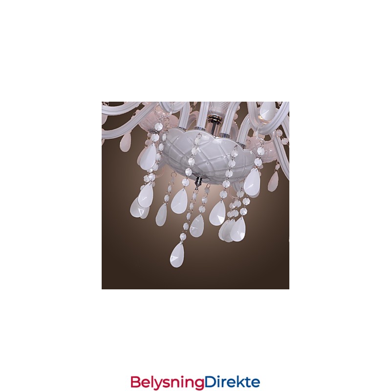 Rustikk Lodge Krystall Galvanisert Krystalllysekrone