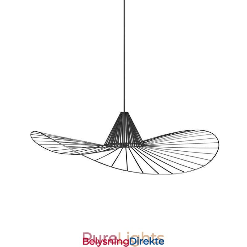 Jernpendellampe Enkel Stråhattlampe 1 Lys