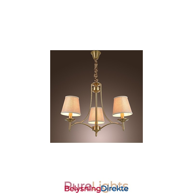 Moderne Samtids Tradisjonell Klassisk Rustikk Hytte Vintage Øy Messing Metall Lysekrone Spisestue