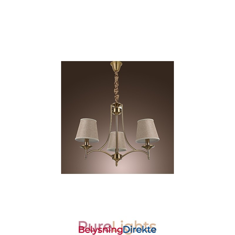 Moderne Samtids Tradisjonell Klassisk Rustikk Hytte Vintage Øy Messing Metall Lysekrone Spisestue