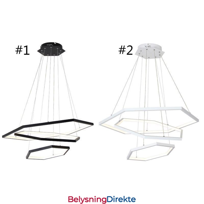 Moderne Sekskantet Hengelampe